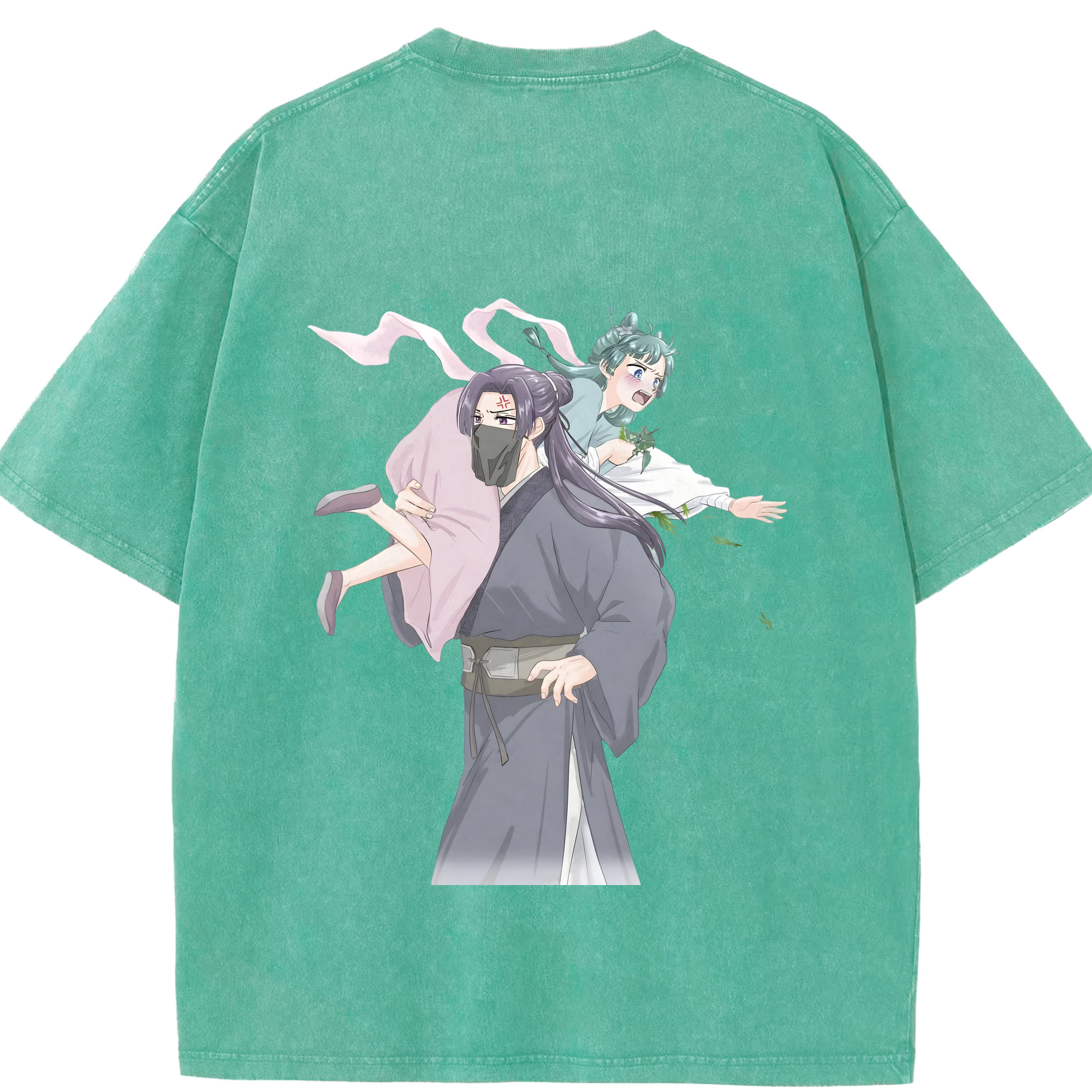 （画像用） 薬屋のひとりごと The Apothecary Diaries 綿100% ヴィンテージ風 半袖Tシャツ（背面プリント）
